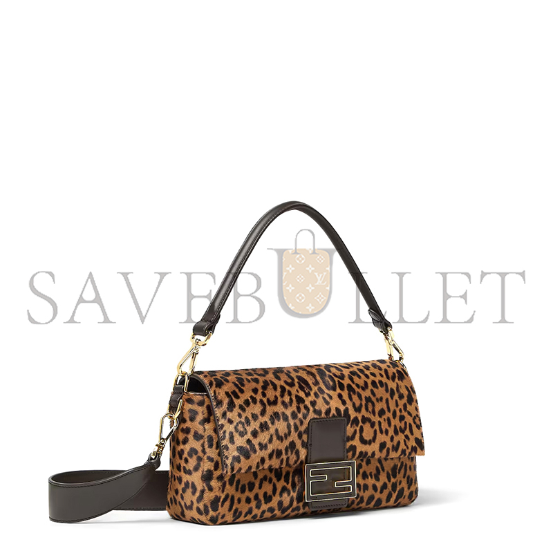 F**di baguette printed cavallino calfskin 8br600aydyf0a6e (27*15*6cm)